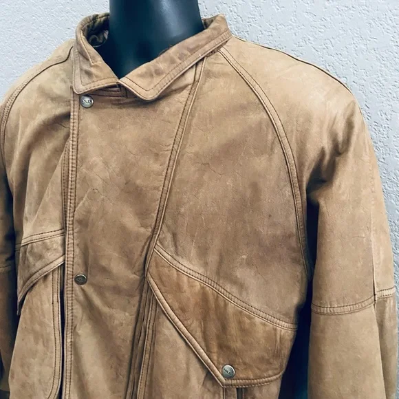 Vintage Adler Type 7999 Military Distressed Jacket w/ Awesome US Map Lining - L